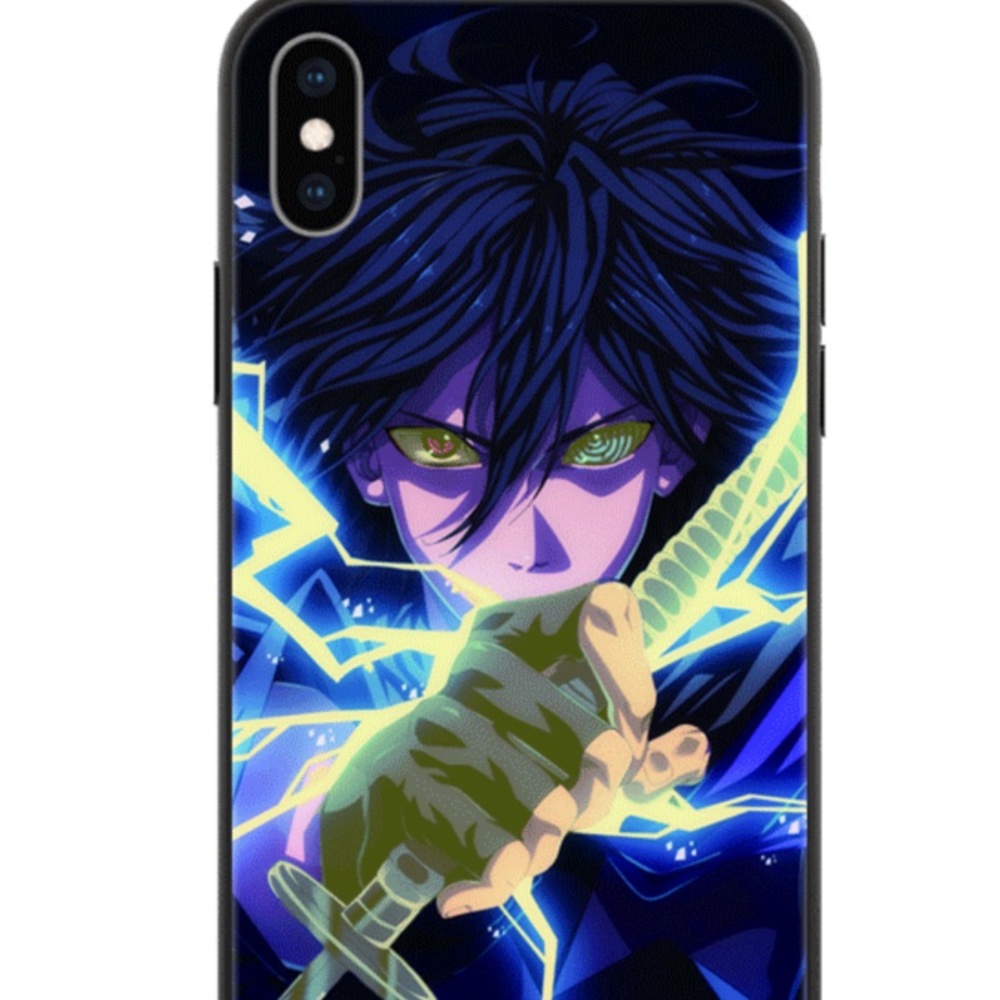 iPhone case led lights change colors anime design phone cases